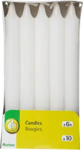 LE LOT DE 10 BOUGIES