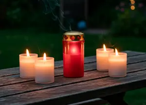 LA BOUGIE CIMETIÈRE AVEC COUVERCLE