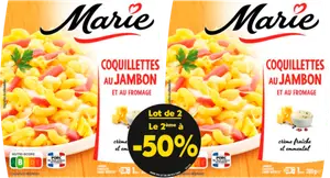 COQUILLETTES AU JAMBON FROMAGE MARIE