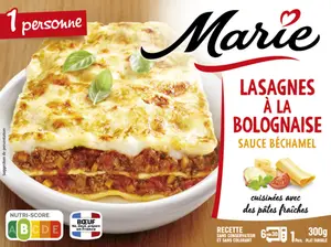 LASAGNES À LA BOLOGNAISE SURGELÉES MARIE