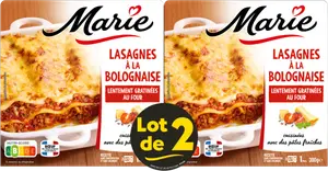 LASAGNES À LA BOLOGNAISE MARIE