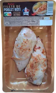 FILETS DE POULET RÔTI AUCHAN
