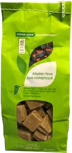 72 CUBES BOIS ALLUME FEU