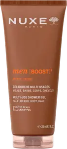 NUXE MEN BOOST GEL DOUCHE MULTI-USAGES VISAGE, BARBE CORPS ET CHEVEUX
