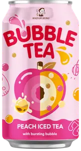 BOISSON BUBBLE TEA PÊCHE ICED TEA WEI MING