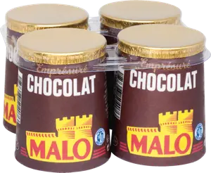 DESSERT EMPRÉSURÉ AU CHOCOLAT MALO