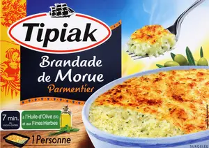 BRANDADE DE MORUE PARMENTIER SURGELÉE TIPIAK