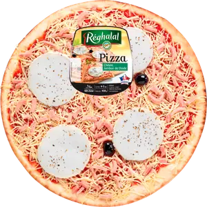 PIZZA CHÈVRE ET JAMBON DE DINDE REGHALAL