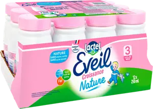 LAIT BÉBÉ LIQUIDE NATURE 3ÈME AGE CROISSANCE EVEIL DE LACTEL