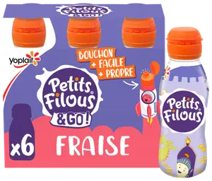 Yaourts à boire à la fraise