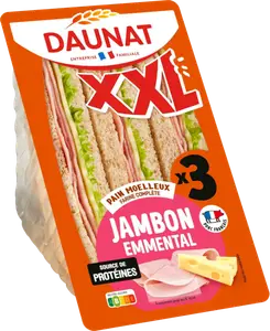 SANDWICH XXL JAMBON EMMENTAL DAUNAT