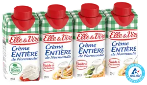 CRÈME ENTIÈRE DE NORMANDIE ELLE & VIRE