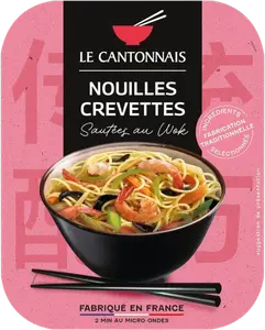 NOUILLES SAUTÉES AUX CREVETTES LE CANTONNAIS
