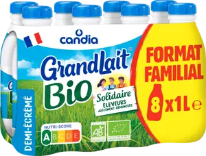 LAIT DEMI-ÉCRÉMÉ BIO GRANDLAIT