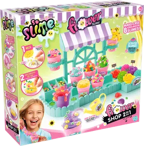 STAND DE FLEURS SLIME 2 EN 1