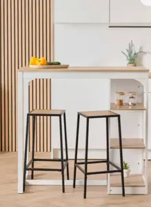 LOT DE 2 TABOURETS DE BAR