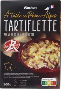 TARTIFLETTE AU REBLOCHON DE SAVOIE LABEL ROUGE AUCHAN À TABLE EN FRANCE