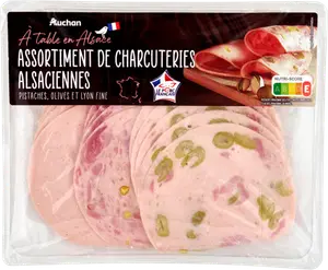 ASSORTIMENT DE CHARCUTERIES ALSACIENNES AUCHAN À TABLE EN FRANCE