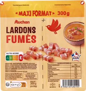 LARDONS FUMÉS AUCHAN