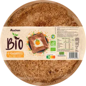 GALETTES AU BLÉ NOIR AUCHAN BIO