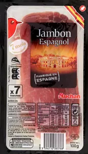 JAMBON CRU ESPAGNOL AUCHAN