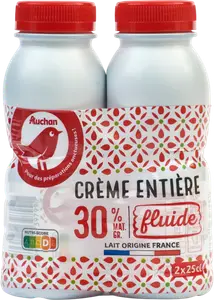 CRÈME FLUIDE ENTIÈRE AUCHAN