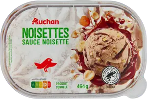 GLACE NOISETTES AUCHAN
