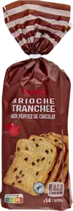 BRIOCHE TRANCHÉE PÉPITES CHOCOLAT AUCHAN