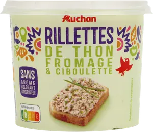 RILLETTES DE THON FROMAGE ET CIBOULETTE AUCHAN