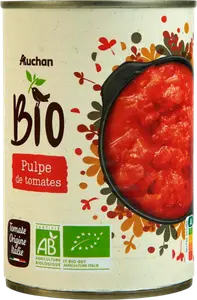 PULPE DE TOMATES AUCHAN BIO
