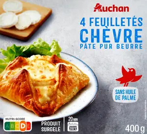 FEUILLETÉS CHÈVRE SURGELÉS AUCHAN