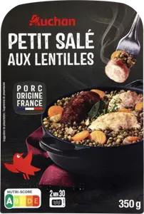 PETIT SALÉ AUX LENTILLES AUCHAN