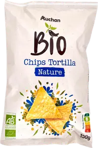 CHIPS TORTILLA NATURE AUCHAN BIO