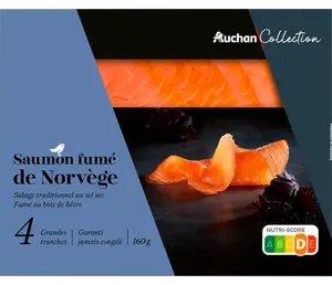 SAUMON FUMÉ DE NORVÈGE AUCHAN COLLECTION