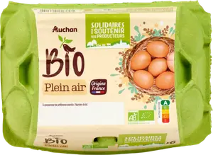 OEUFS PLEIN AIR AUCHAN BIO