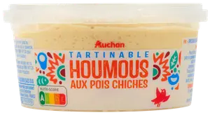 TARTINABLE DE HOUMOUS AUX POIS CHICHES AUCHAN