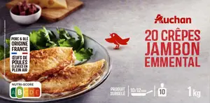 CRÊPES JAMBON EMMENTAL SURGELÉES AUCHAN