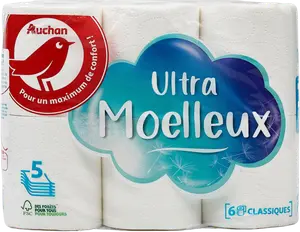 PAPIER TOILETTE ULTRA MOELLEUX AUCHAN