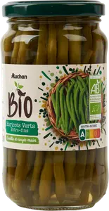 HARICOTS VERTS EXTRA-FINS BIO AUCHAN