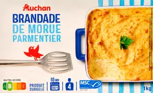 BRANDADE DE MORUE PARMENTIER SURGELÉE AUCHAN