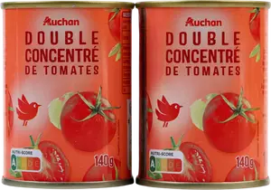 DOUBLE CONCENTRÉ DE TOMATES AUCHAN