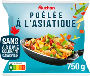 POÊLÉE DE LÉGUMES À L'ASIATIQUE SURGELÉE AUCHAN