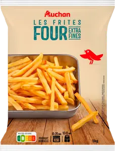 FRITES AU FOUR EXTRA FINES SURGELÉES AUCHAN