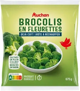 BROCOLIS EN FLEURETTES DÉJÀ CUIT SURGELÉS AUCHAN