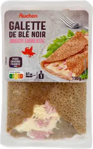 GALETTE DE BLÉ NOIR AU JAMBON EMMENTALAUCHAN