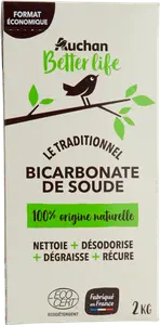 AUCHAN BETTER LIFE Bicarbonate de soude 2kg