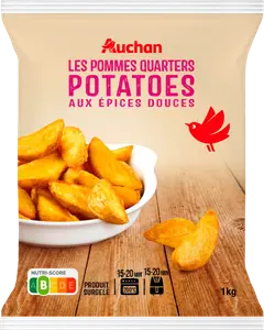 POTATOES AUX ÉPICES DOUCES SURGELÉES AUCHAN