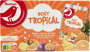 BOISSON GOÛT TROPICAL AUCHAN