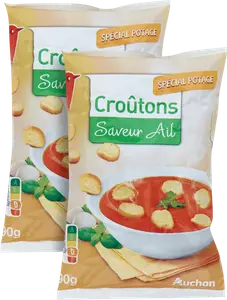 CROÛTONS À L'AIL AUCHAN