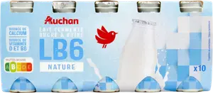 YAOURT NATURE À BOIRE LB6 AUCHAN